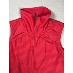 Nike Women's Therma -Fit Layered Vest Hot Pink Sz Medium Running Lightweight